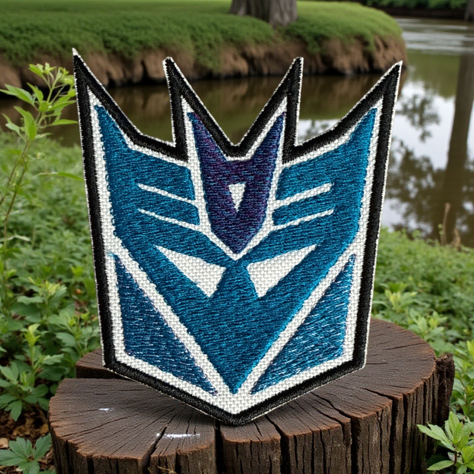 Decepticon Embroidery Patch 3.52" X 3.11"