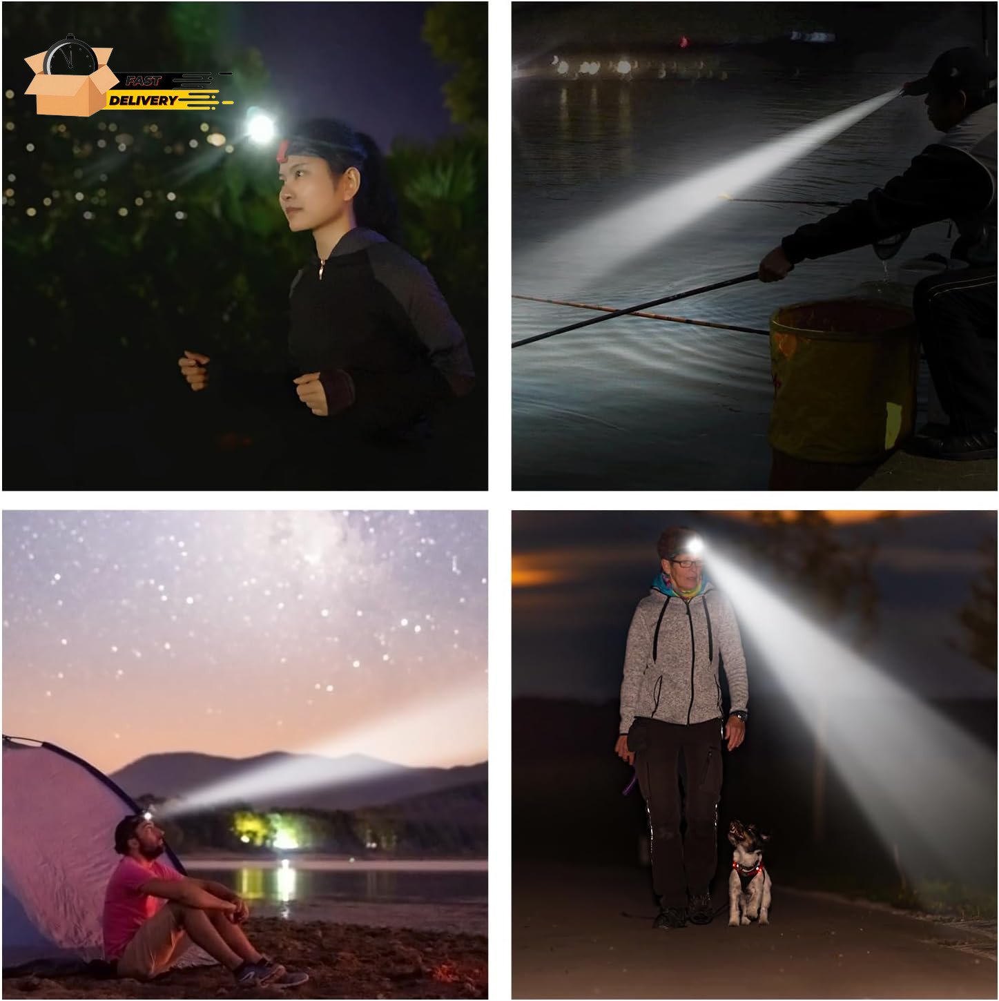 HC3 Rechargeable Motion Sensor Cap Visor Light - 100 Lumens COB LED Clip