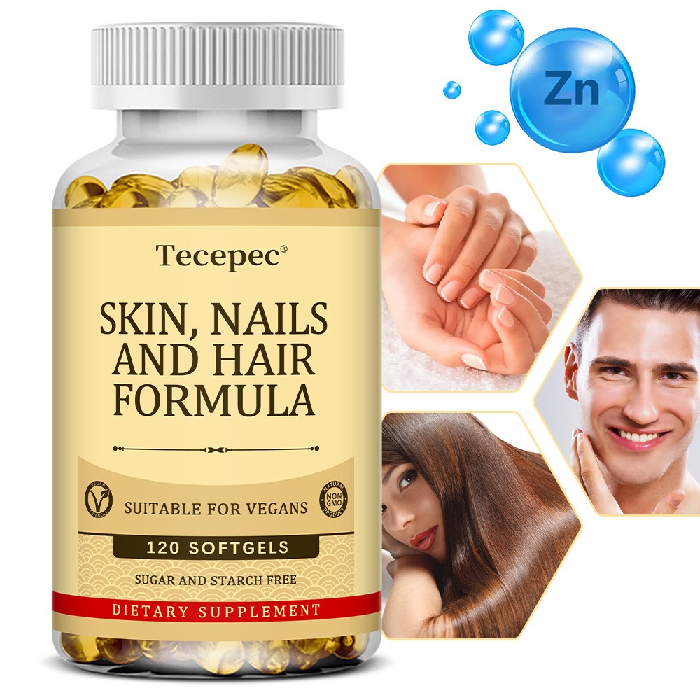 Hair Skin Nails Capsules Strong Hair Nourishes Skin Healthy Nails 30-120 Capsule