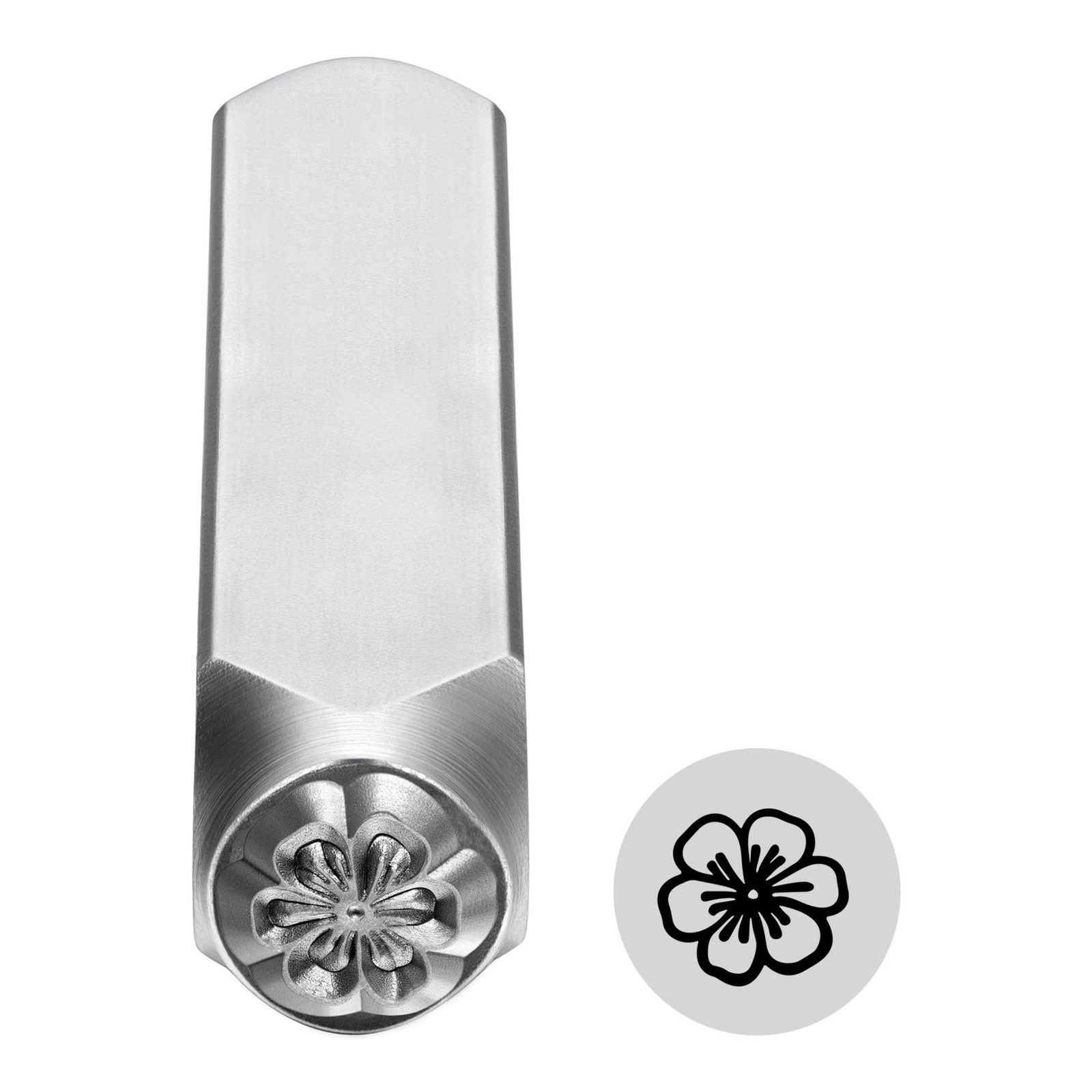 6Mm 1/4'' Flower Metal Stamp, Metal Punch Stamping Tool DIY Arts and Crafts Supp