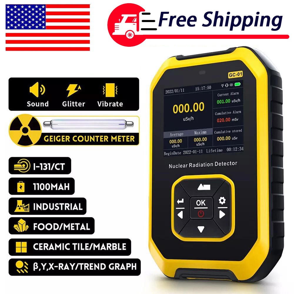 Portable Nuclear Radiation Detector GM Geiger Counter Tube β γ X-Ray Dosimeter