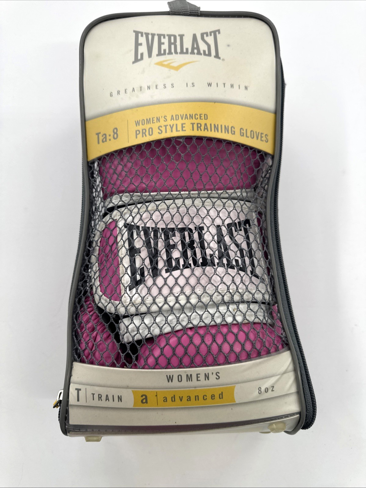 EVERLAST Pro Style Training Gloves Elite Boxing 8 oz PINK Advanced Sparring NEW