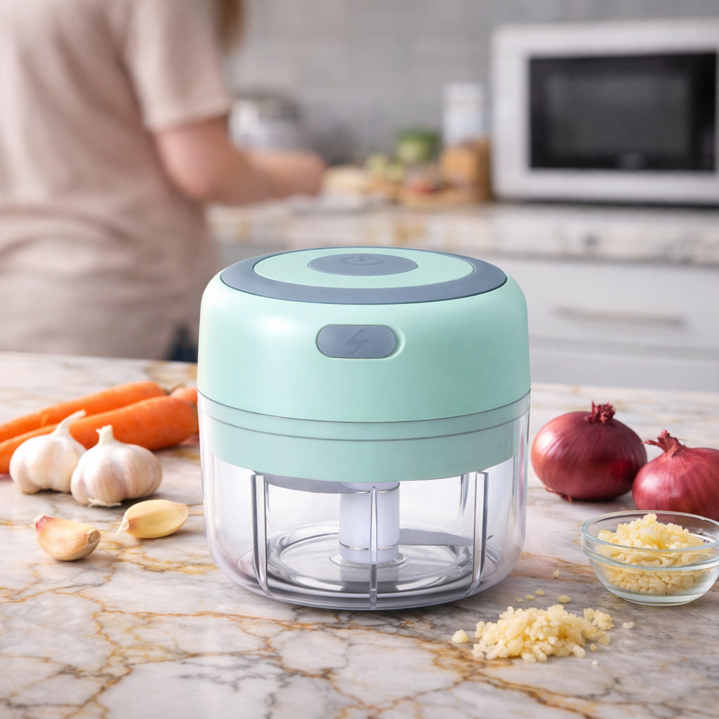 Portable Mini Electric Food Chopper USB Garlic Onion Vegetable Cutter