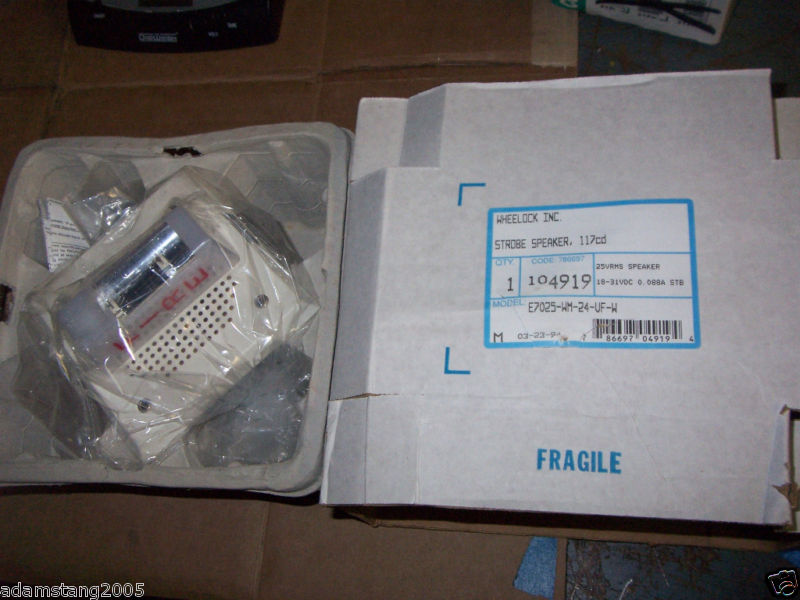 New Wheelock E7025-WM-024-VFW Speaker Strobe