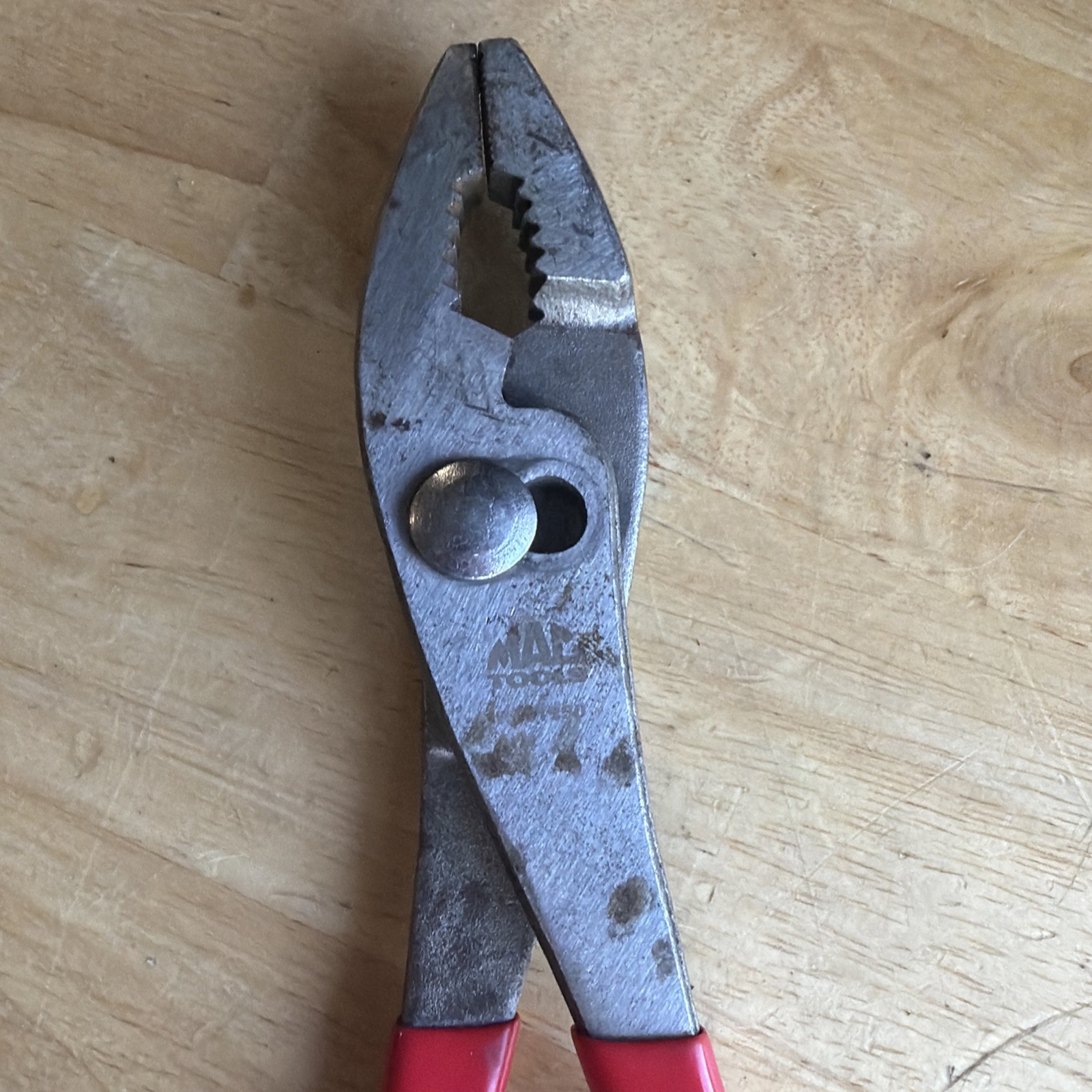 Mac Tools 10" Adjustable Slip Joint Pliers Red Handle P301950 READ!