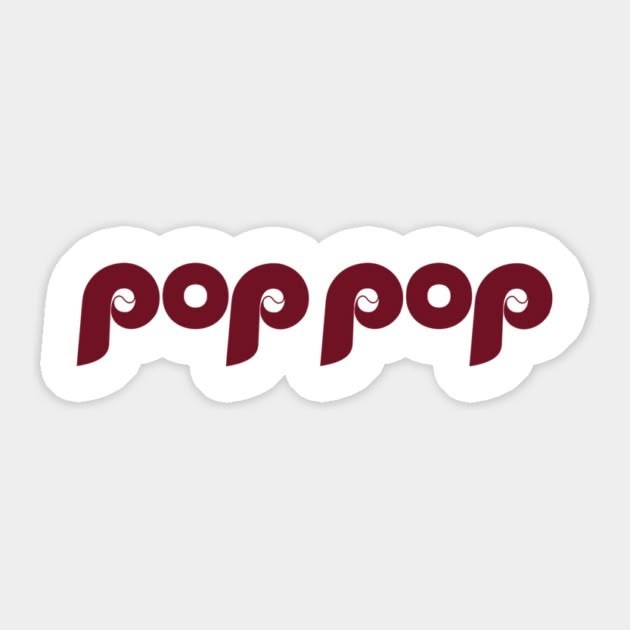 Philadelphia Phillies Sticker MLB Baseball Pop Pop Die Cut Laminated