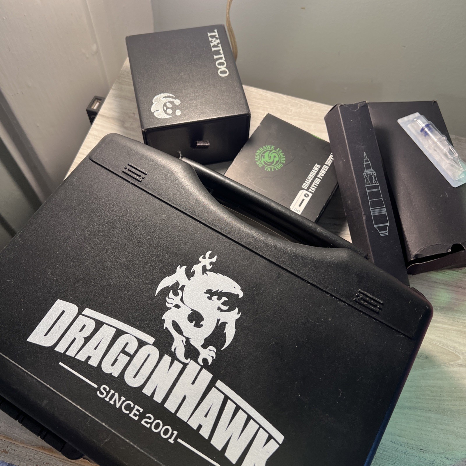 Dragonhawk Tattoo Machine Bundle with Power Supply and Pedal