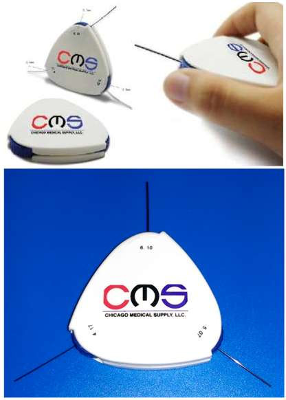 CMS Rotating Wheel Monofilament Neuropathy Foot Tester 4.17/5.07/6.10 1g 10g 75g