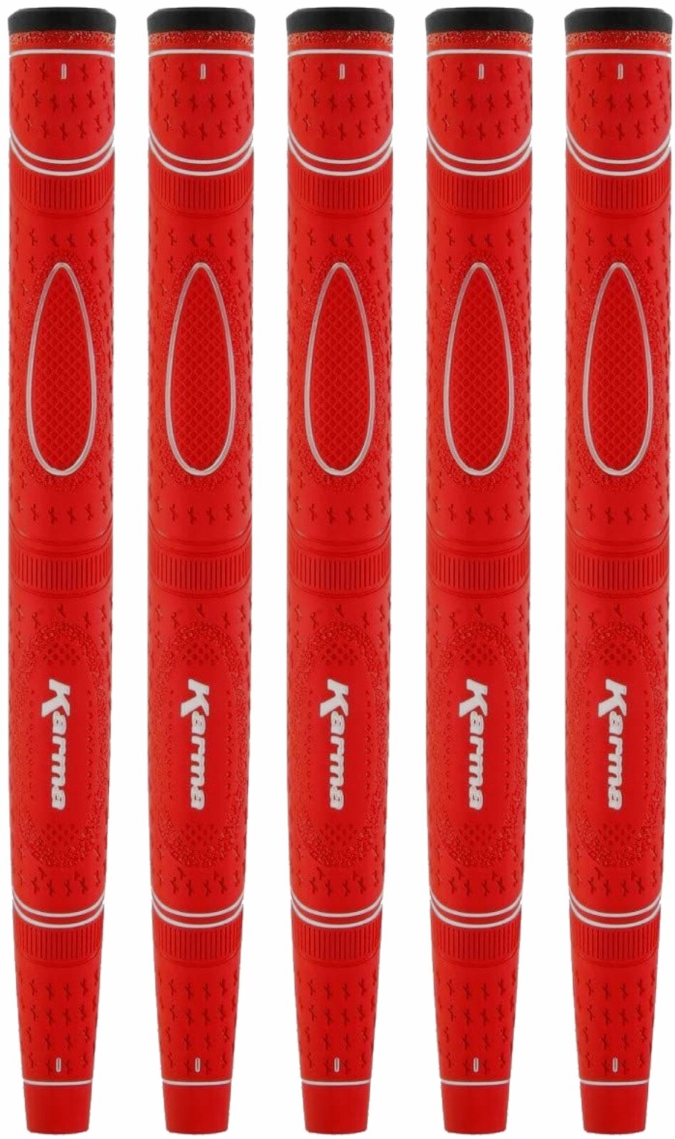 Dual Touch Midsize Red Putter Grip Front Pistol Tour Style Design - 5 Pack