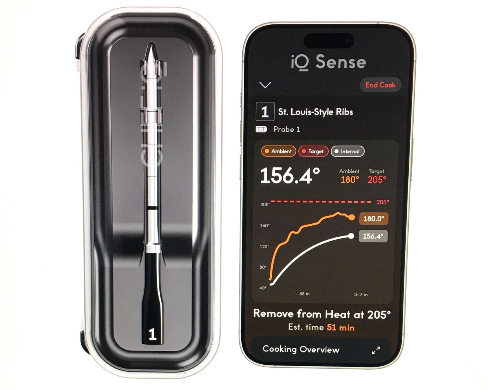 CHEF iQ Sense, Smart Wireless Meat Thermometer, Ultra-Thin Probe, Sealed Box!