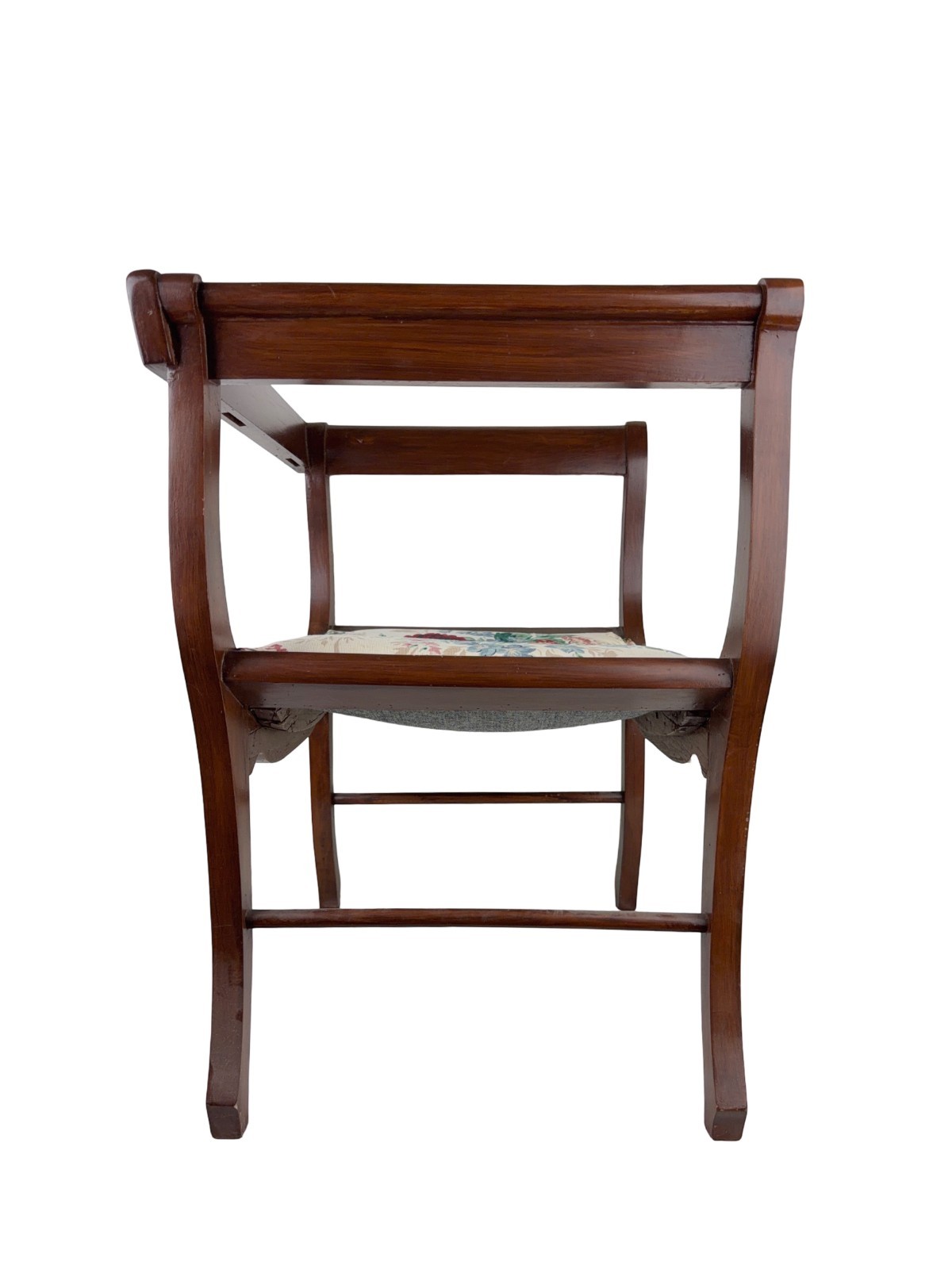 Antique Mahogany Bustle or Dressing Chair