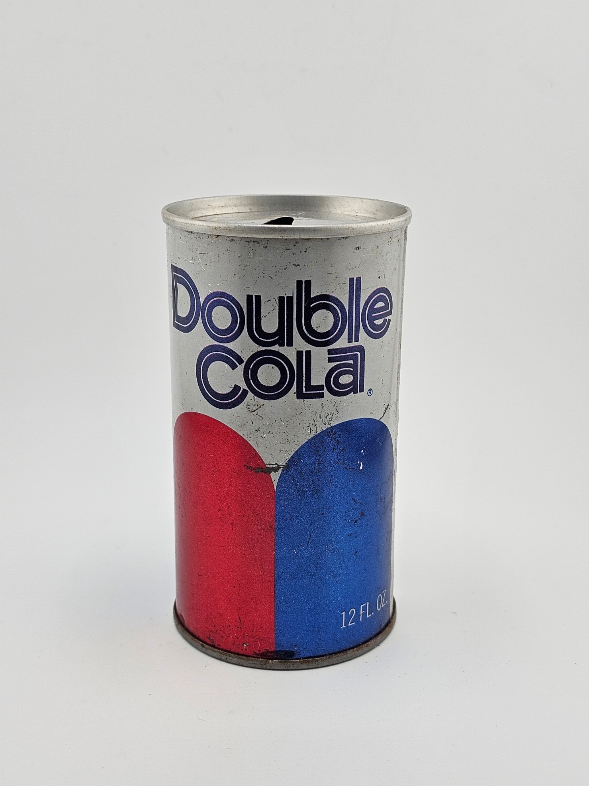 Vintage Steel Pull Tab Double Cola 12 oz Empty Can