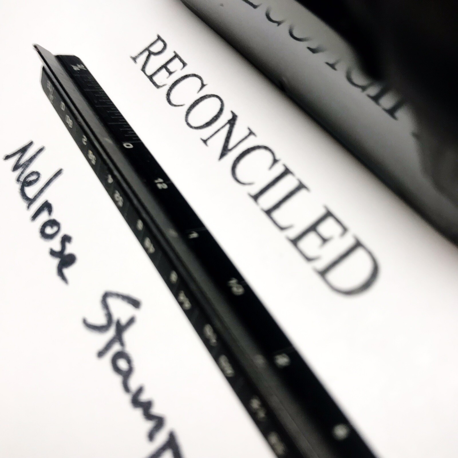 Reconciled Rubber Stamp Black Ink Self Inking Ideal 4913