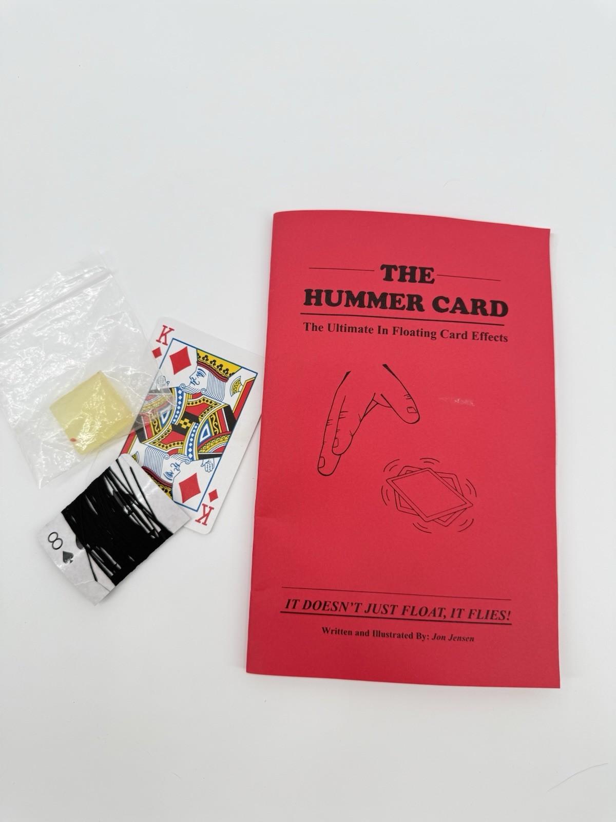 Vintage Magic Trick Set ‘The Hummer Card’ Floating Card Illusion by Jon Jensen