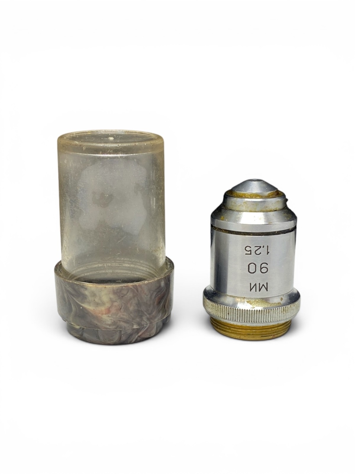 Vintage LOMO Microscope Objective Lens MI 90 1.25