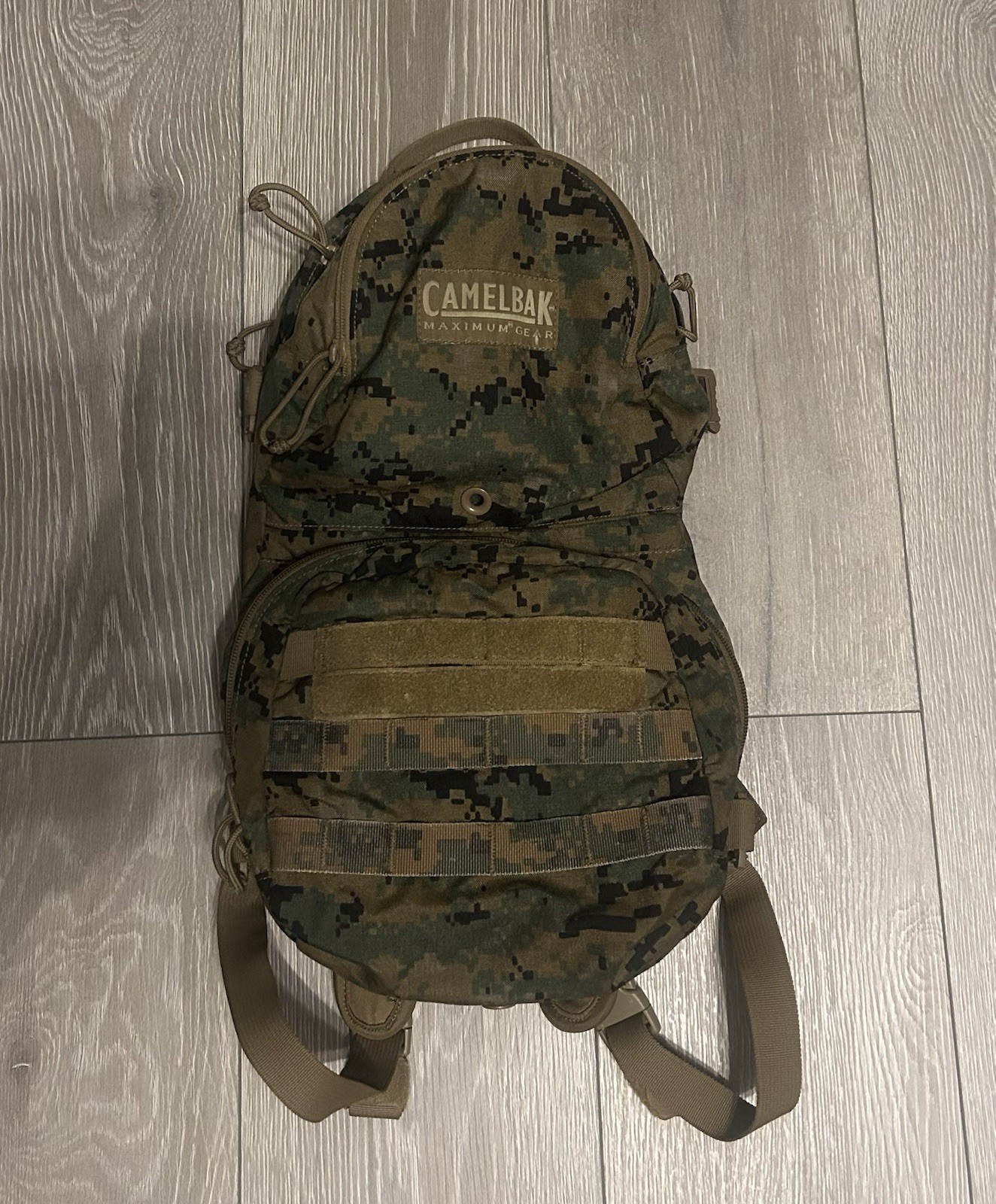 USMC CAMELBAK MAXIMUM GEAR RARE WOODLAND MARPAT HYDRATION CARRIER MARSOC SOF