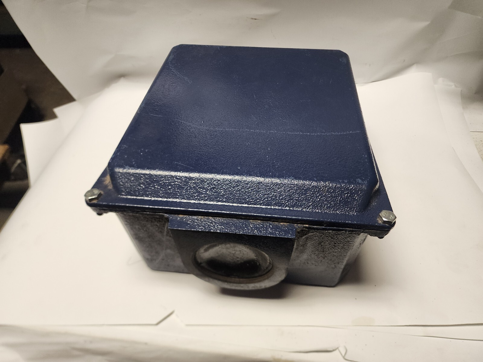 Large Electric Motor Metal Conduit Junction Box