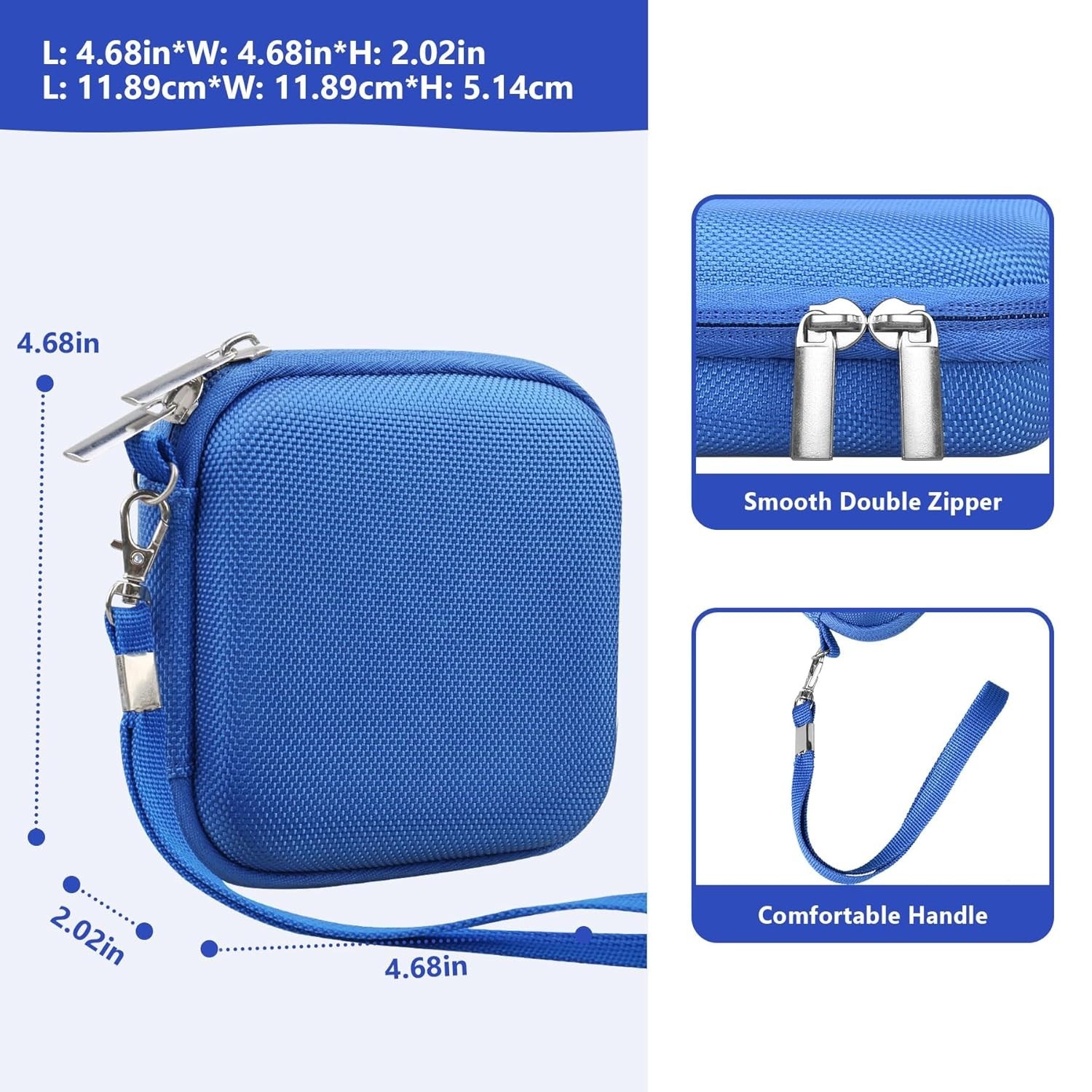 Retro Game Console Hard Case with Mesh Pocket - Fits GBA SP & Accessories