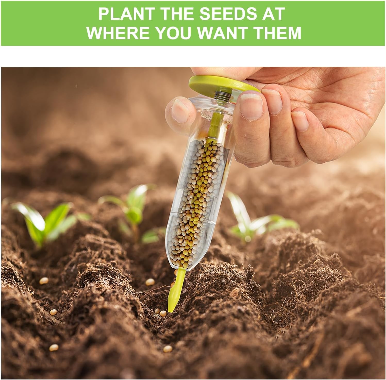 8 Pack Sowing Seed Dispenser Seeder Sower Planter Set, Handheld Mini...