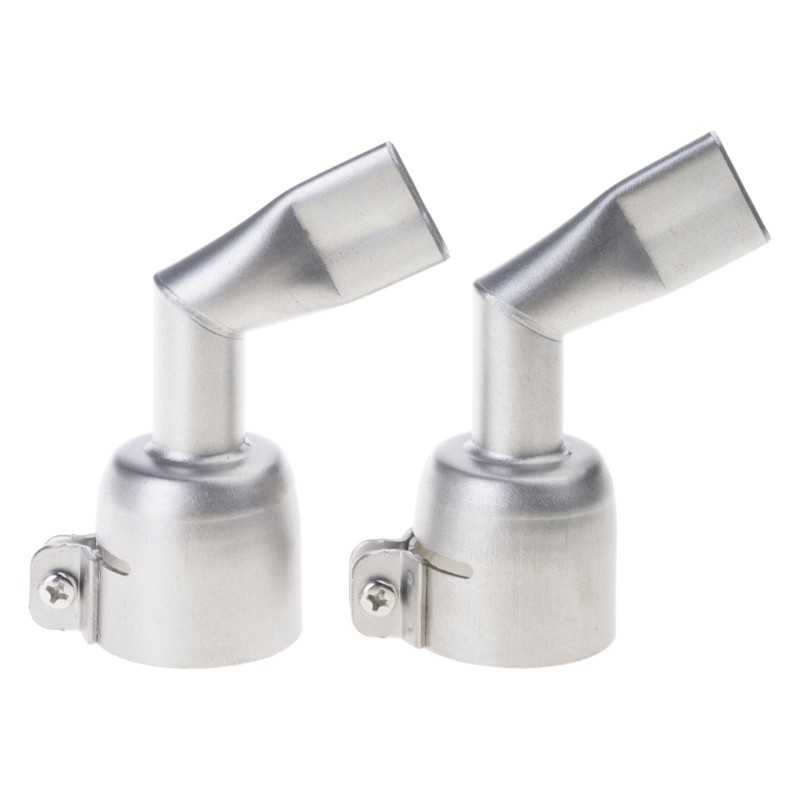 1 Pair 20mm Welding Nozzle Flat 120° Hot Air Plastic Weld Torch Accessories
