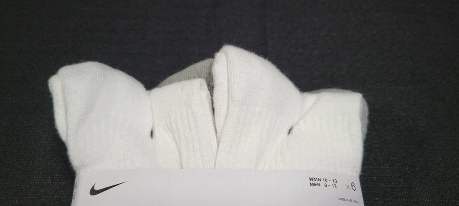 Nike Mens Everyday Performance PLUS Crew Socks 6 Prs DRI-FIT SZ 8-12 Multi Color