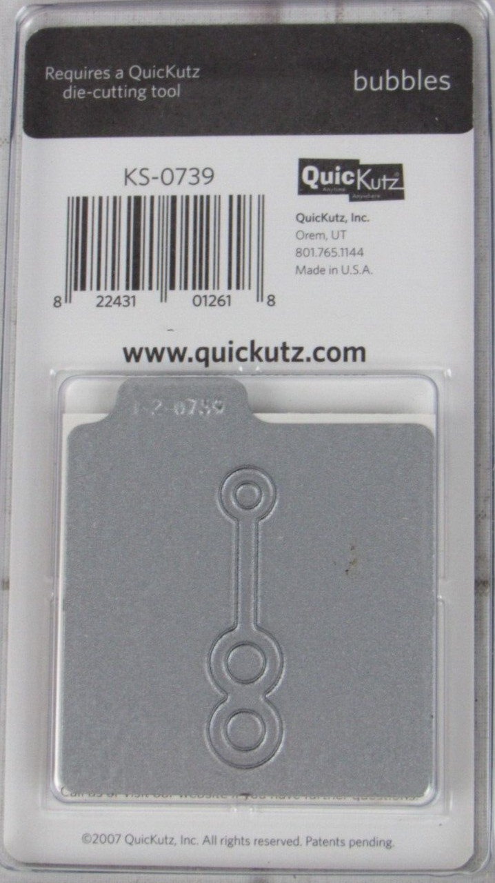 QuicKutz Bubbles 2x2, 2 Cutting Die Set KS-0739