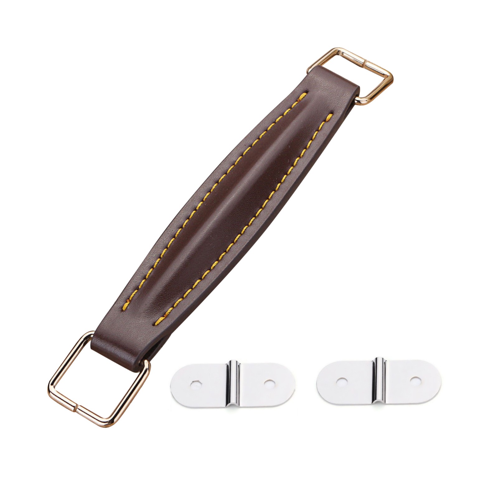 1Pc Guitar Leather Handle w/ Fitting For Marshall Amp AS50D AS100D Coffee