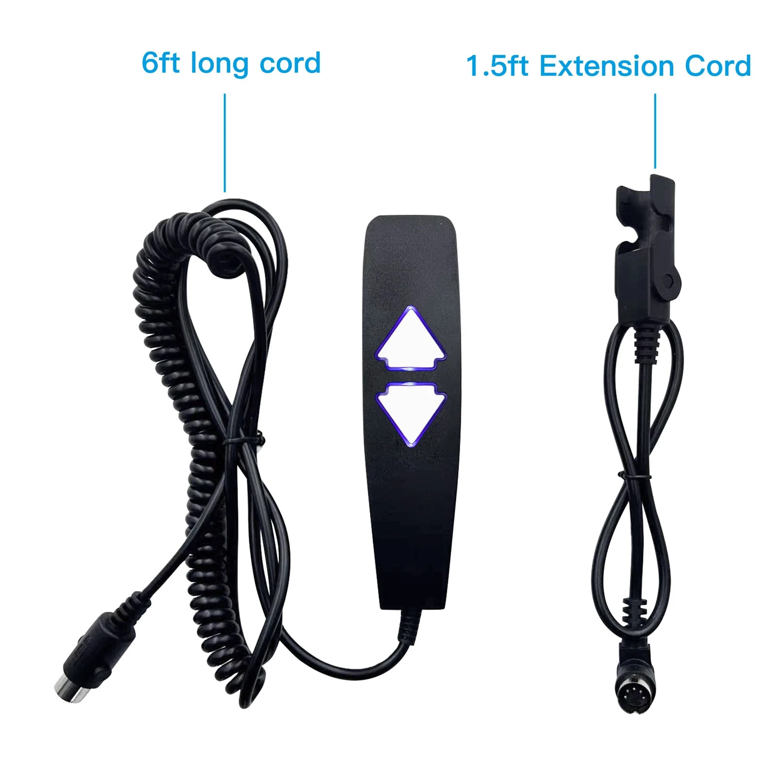Power Recliner Lift Chairs 2 Button 5 Pin Remote Hand Control with USB Backlight