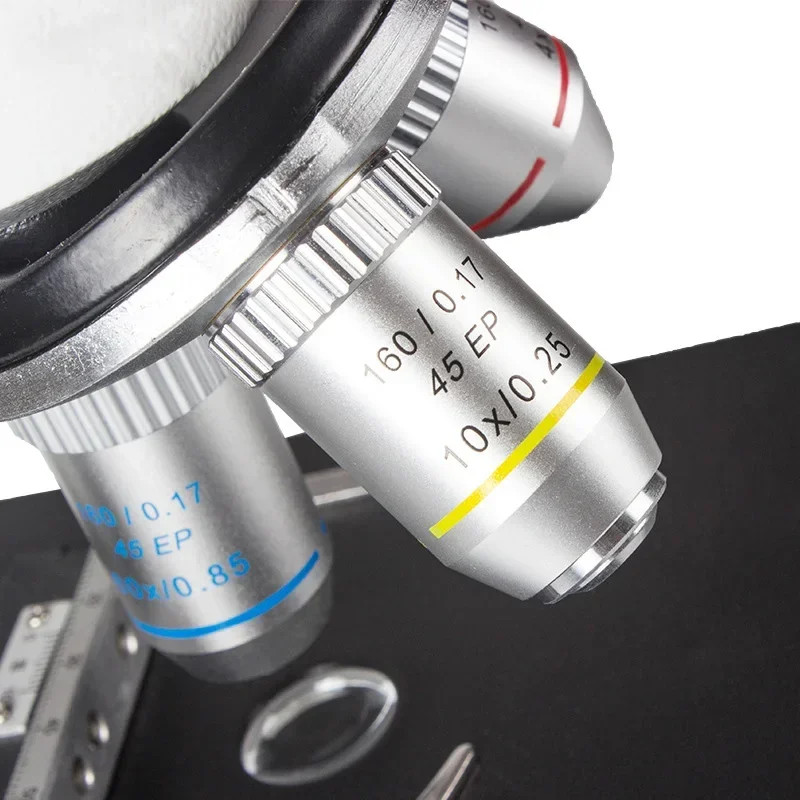 Semi-plan Achromatic Objective Lens 4X-100X Biological Microscope 160/0.17 45EP