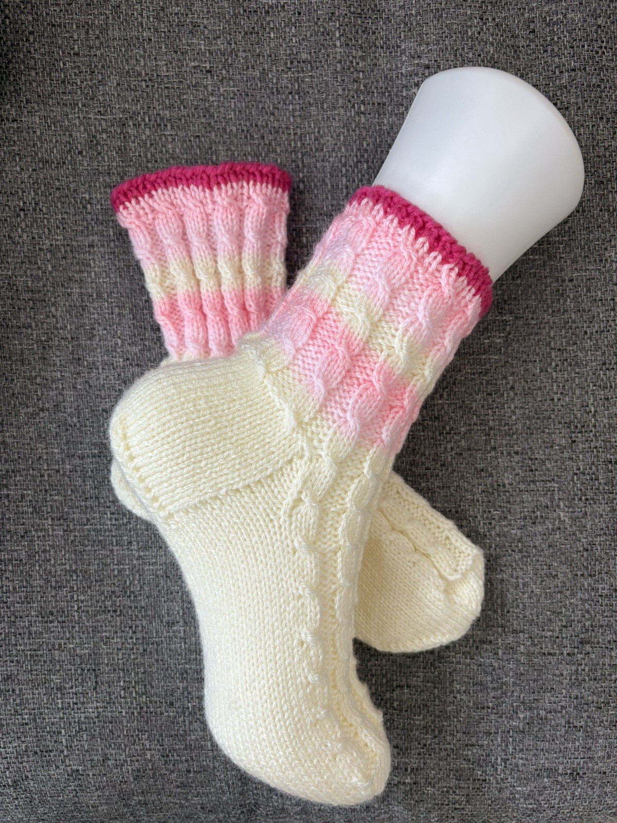 Hand Knitted Socks SIZE UK 5