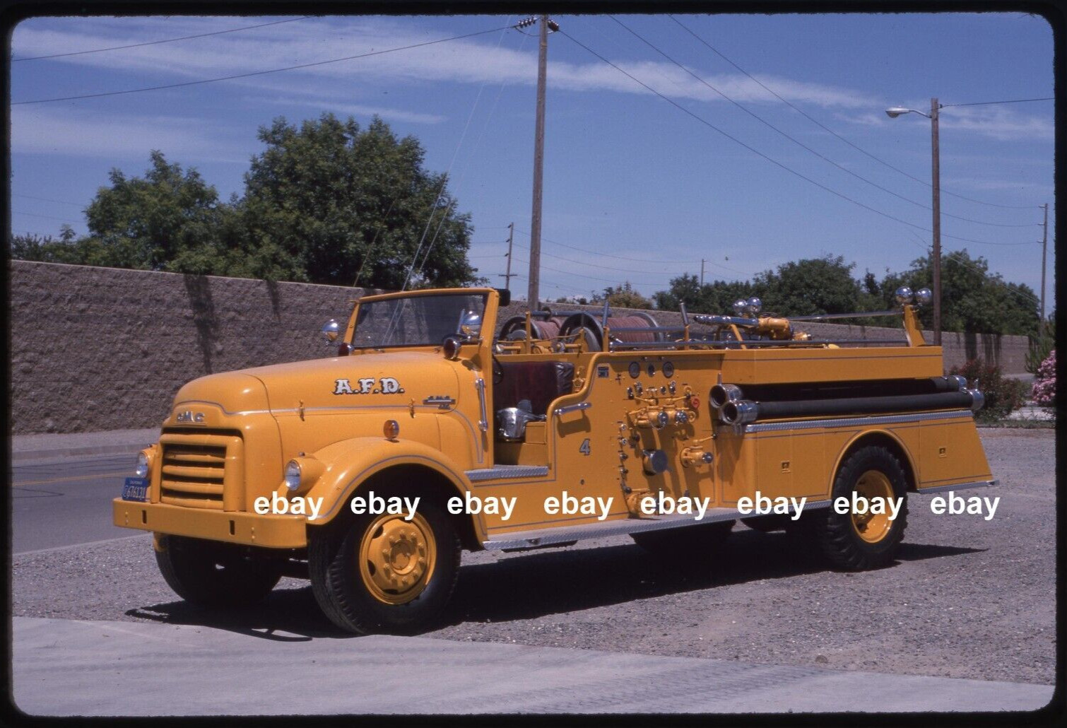 Arbuckle CA 1953 GMC Coast pumper Fire Apparatus Slide