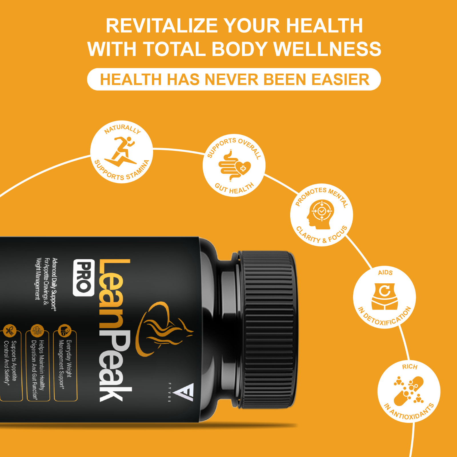 (5 Pack) Lean Peak Pro Capsules, LeanPeak Daily Formula Support (300 Capsules)