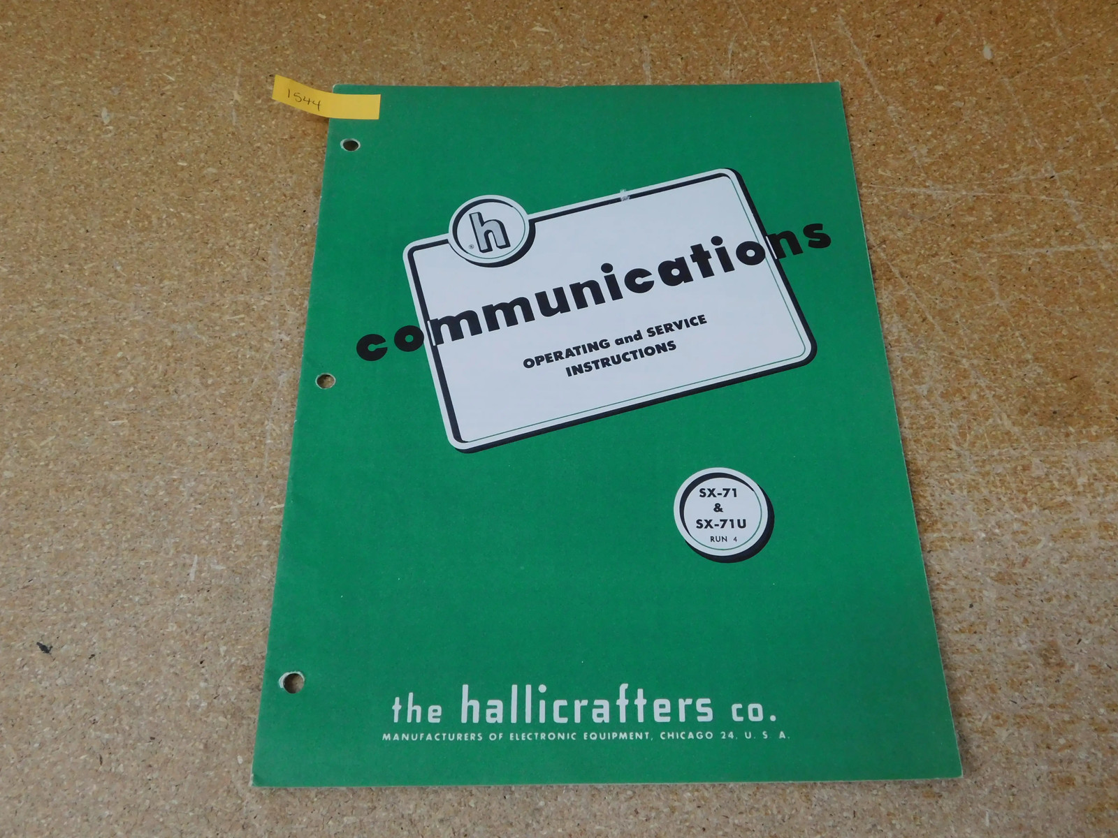 Hallicrafters SX-71 SX-71U Run 4 Operating and Service Instructions (original)
