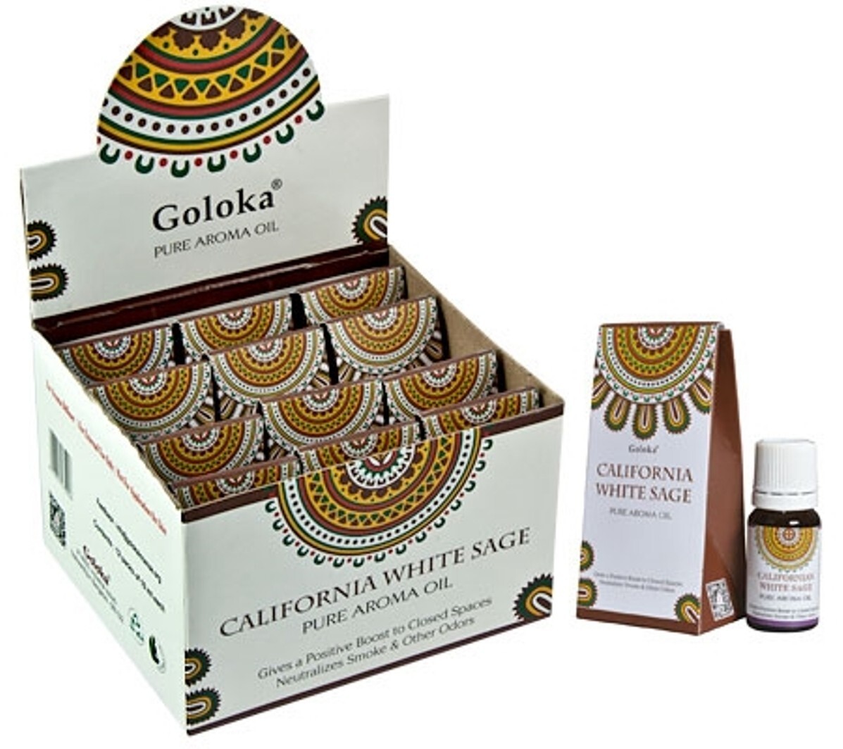 Goloka Aroma Oil 10ml (1/3 fl oz) Bottle - California White Sage
