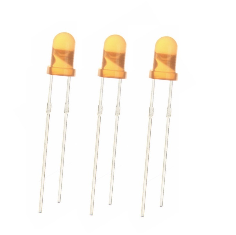 1000PCS Diffused LED 3MM ORANGE COLOR ORANGE LIGHT Super Bright NEW
