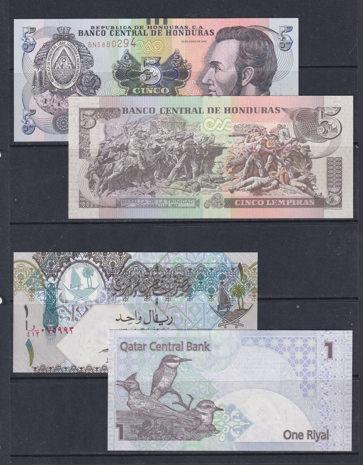 5 Worldwide aUNC/UNC Banknotes - Countries as Shown (46)