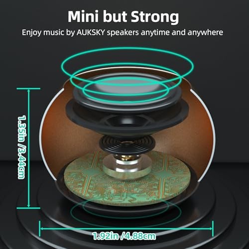 2Pack Portable Mini Speakers, Bluetooth Tiny Speakers,Wireless Micro Gold