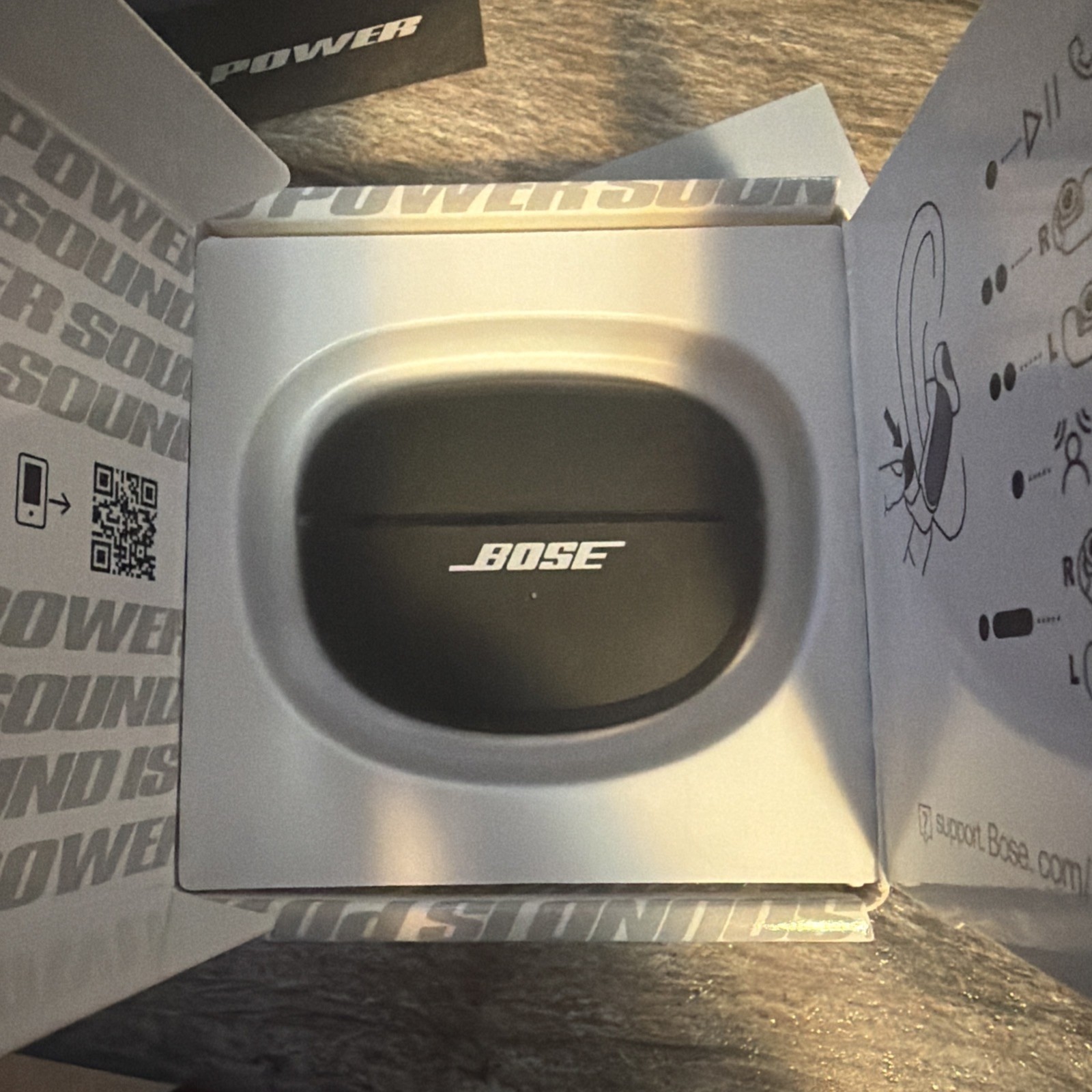 Bose Ultra Open Earbuds True Wireless Bluetooth Earbuds - Black open box