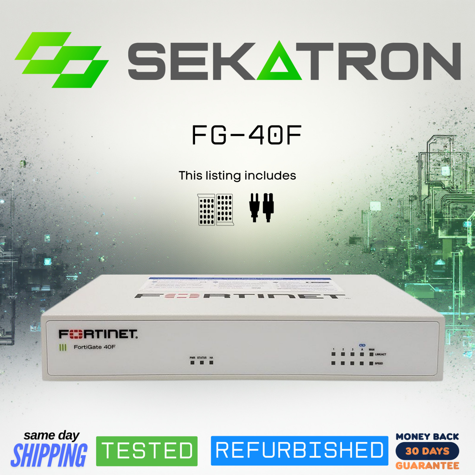 🛡 Fortinet FortiGate FG-40F Firewall Next-Generation Security Appliance • ⚡