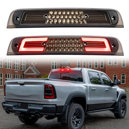 LED Third Brake Light Compatible With 2019-2024 RAM 1500 High Mount Smoke Lens