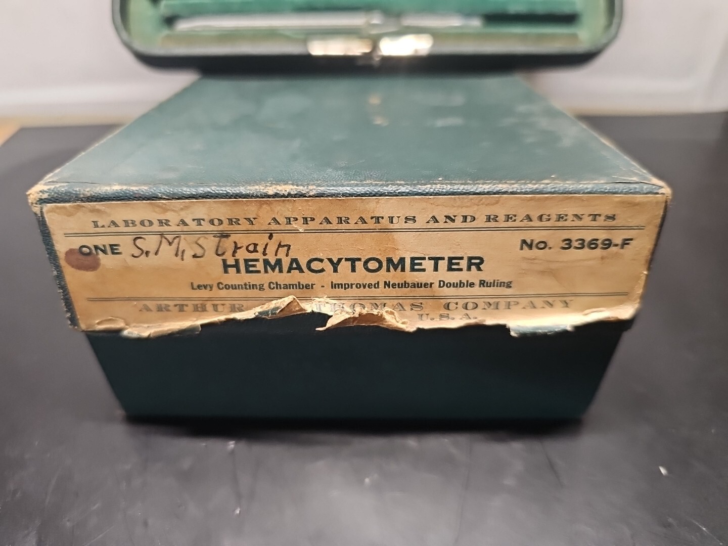 Vintage Arthur H Thomas Co. Hemacytometer Kit 3369-F Improved Double Ruling