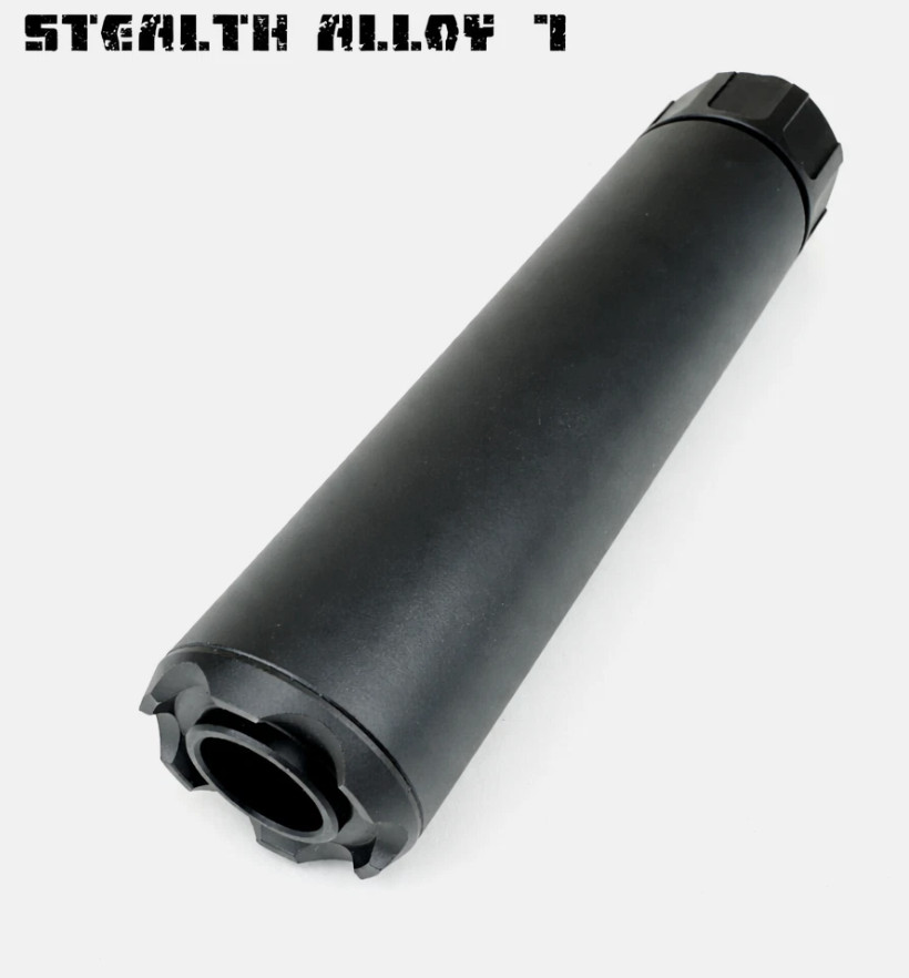 VeilStrike 7" Black 5/8"x24 Muzzle Brake Extension Tube GBB