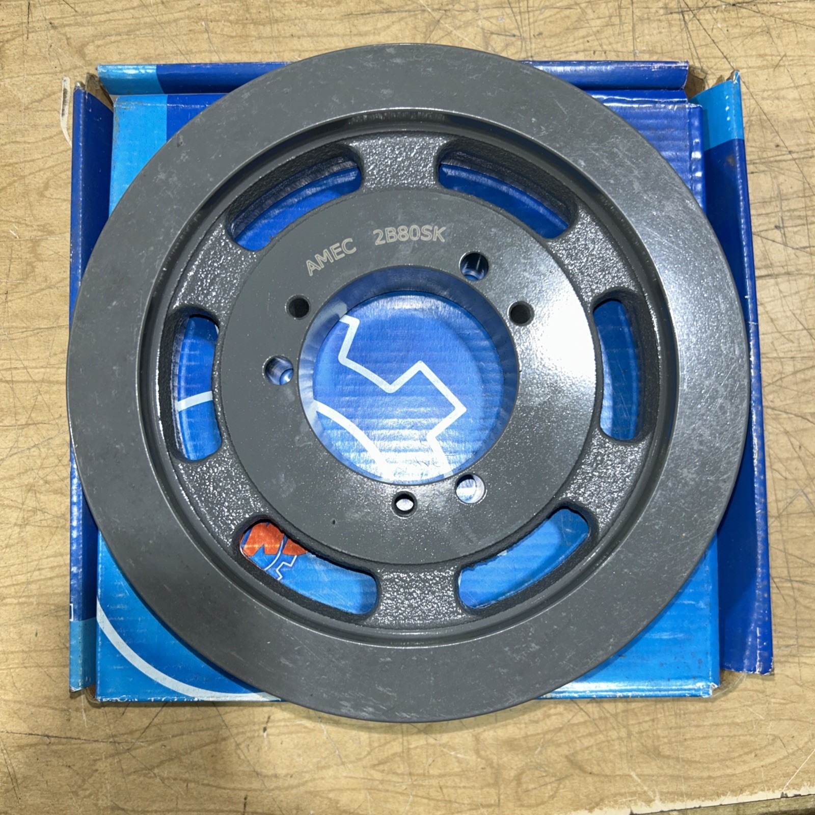 AMEC 2B80SK Heavy Duty QD Sheave/Pulley 8.35" OD