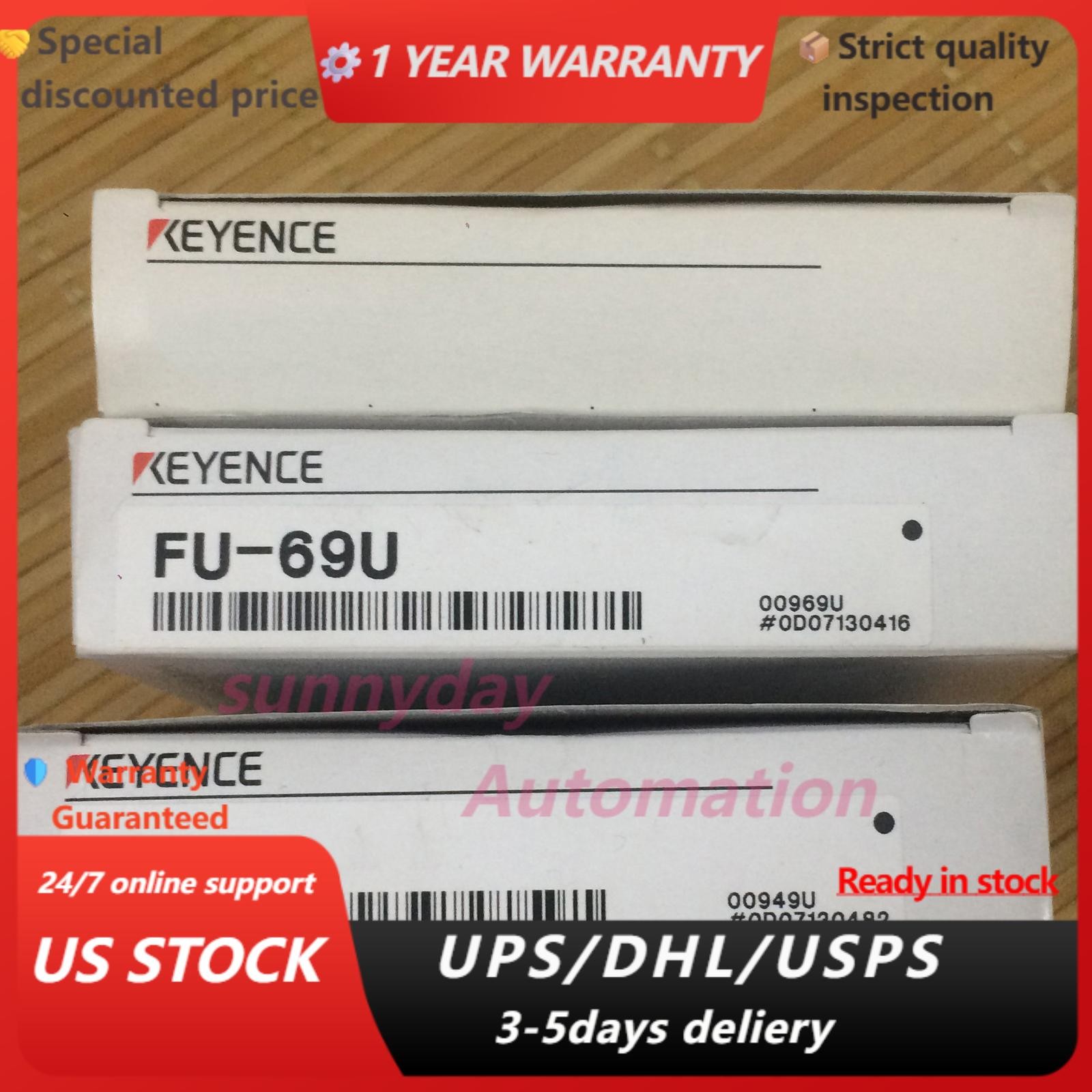 One Keyence FU-69U Fiber Optic Sensor New Free Shipping
