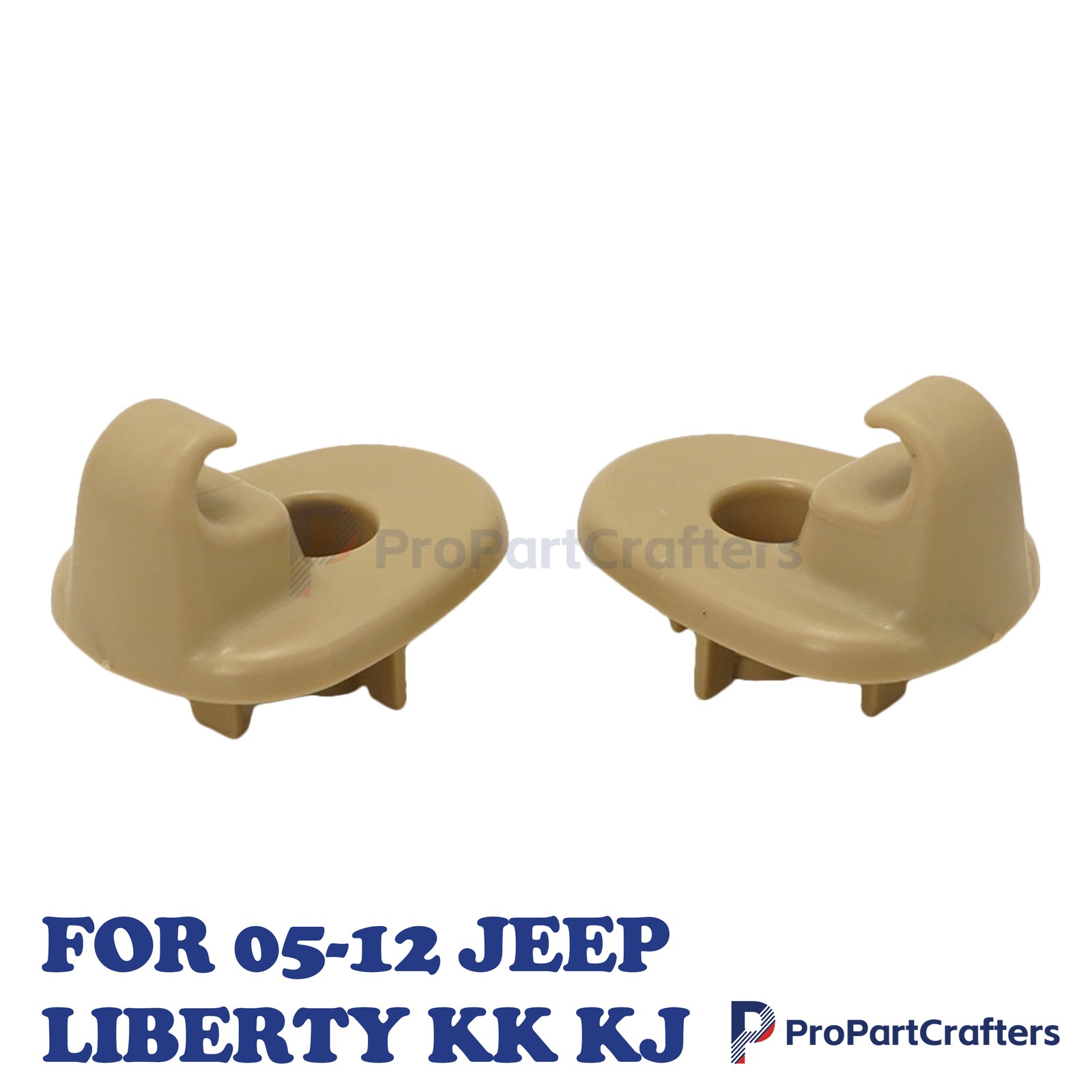 NEW 2PCS Sun Visor Clip Holder For 05-12 Jeep Liberty KK KJ Models 1AR26DW1AA US