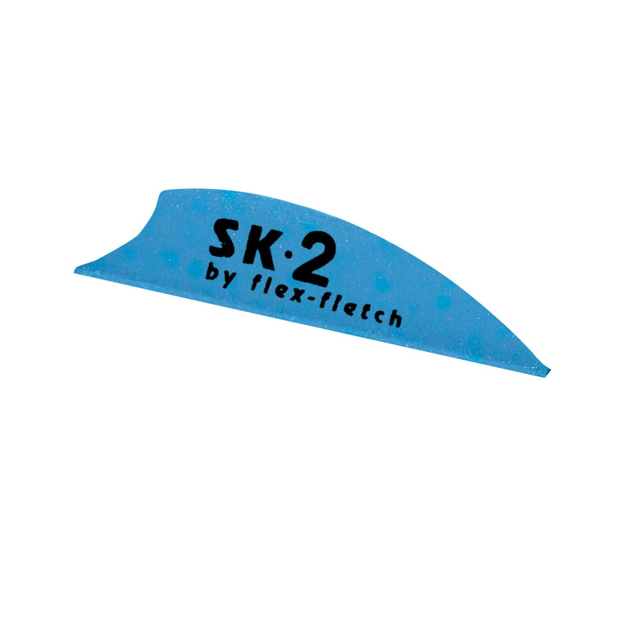 Flex Fletch Silent Knight 2" Flex2 Vanes 100 Pack - FLO BLUE