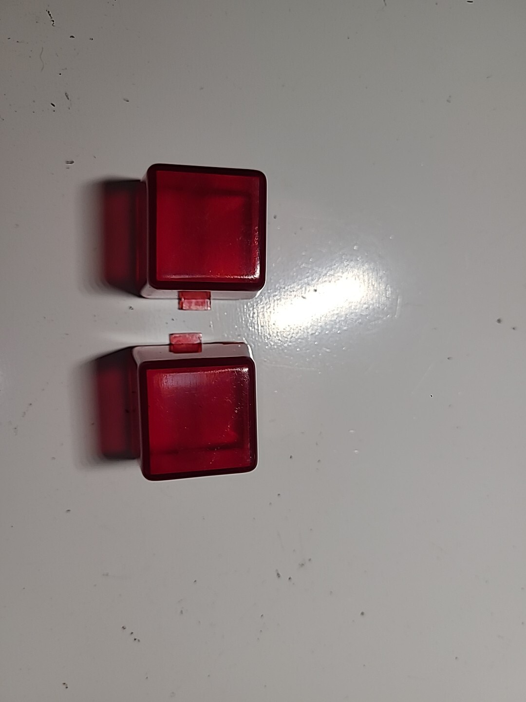Gottlieb Bad Girls Pinball Machine 2 NEW Plastic Housing Red TVs - Part No 26111