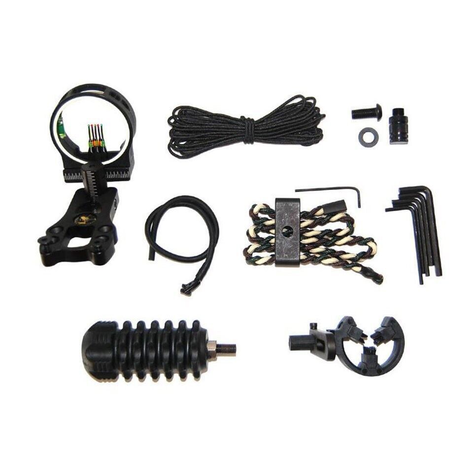 Archery Combo Bow Sight Kits Arrow Rest Stabilizer For Target Shooting Hunting