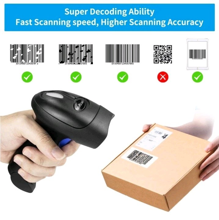 NetumScan NSL6BLS Wireless Barcode Scanner, New Open Box