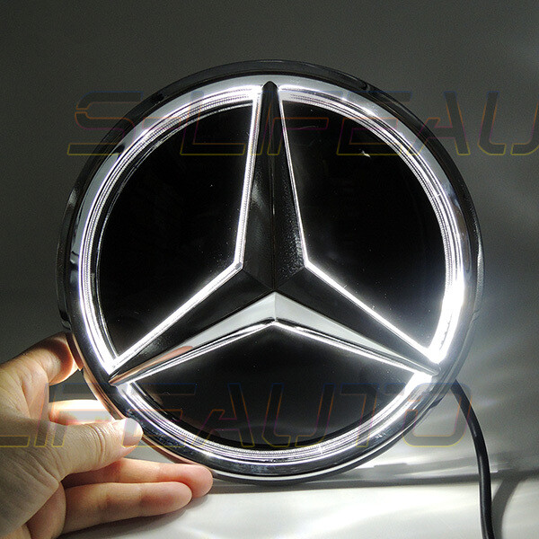 Fits Mercedes-Benz E200 E260 E300 E350 E400 16-20 Led Grill Emblem Logo Light